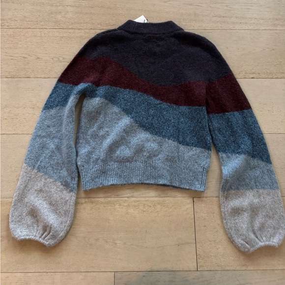 NWT Veronica Beard Alexey colorblock sweater pullover M - Picture 7 of 9